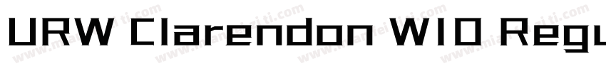 URW Clarendon W10 Regular字体转换